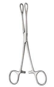 Foerster (Ballenger) Sponge Forceps, 7" (17.8 Cm), Serrated Jaws, Curved